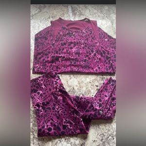 Lulu Cheetah Camo Magenta Purple Multi set